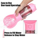 Fast and convenient travel portable dog water bottle with shovel