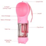 Fast and convenient travel portable dog water bottle with shovel