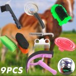 9-in-1 horse grooming tool set