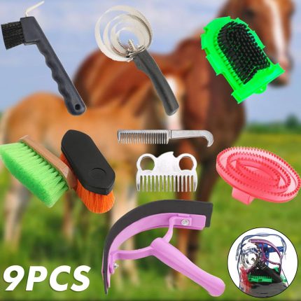9-in-1 horse grooming tool set