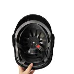 Adjustable black capacete riding equipment