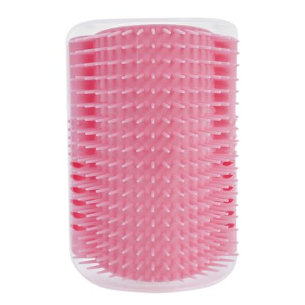 Cat message self groomer – 130mm pink