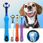 Dog Toothbrush with Three Sided