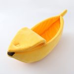 Funny banana cat bed house