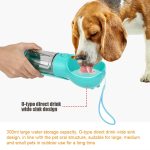Fast and convenient travel portable dog water bottle with shovel