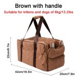 Portable cat and dog travel bed