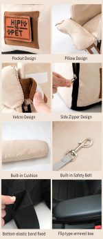 Portable cat and dog travel bed