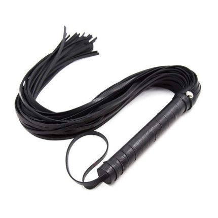 Black whip for horse riding
