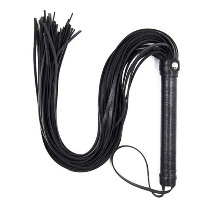 Black whip for horse riding