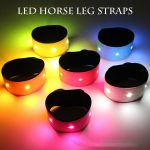 Led lighting horse leg straps