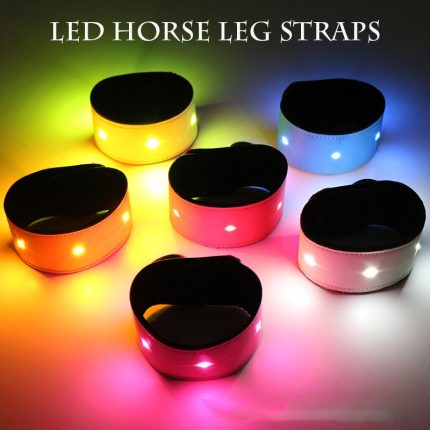 Led lighting horse leg straps