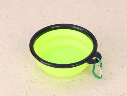 Travel dog bowl – green