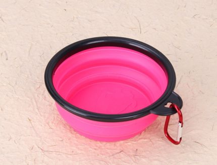 Travel dog bowl – pink