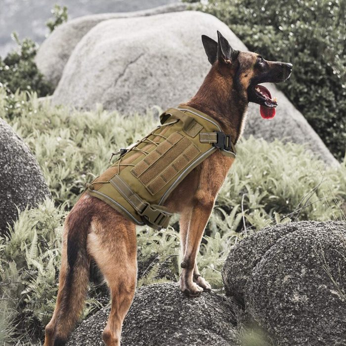 Military tactical dog harness no pull k9