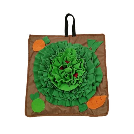 Dog snuffle bowl mat – square green