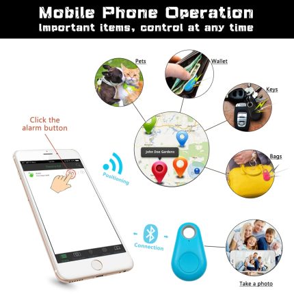 Anti-lost waterproof bluetooth tracer for dog cat kids car wallet key
