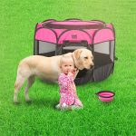 Folding fence for pets