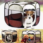 Folding fence for pets
