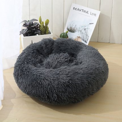 Willstar round cat & dog bed with free blanket