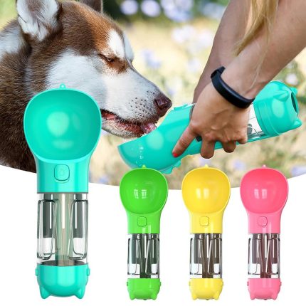 Fast and convenient travel portable dog water bottle with shovel