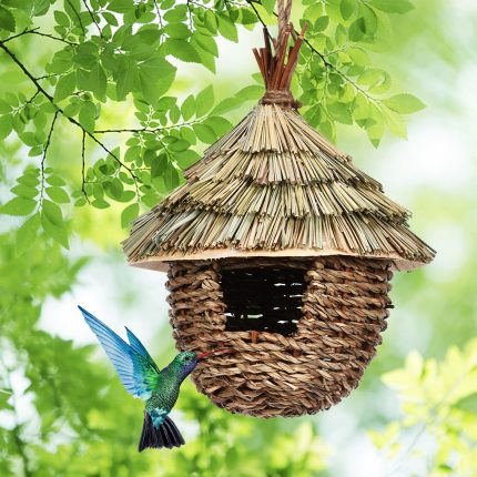 Charming decorative hummingbird house