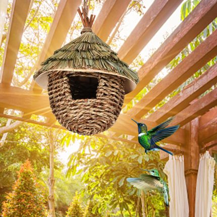 Charming decorative hummingbird house