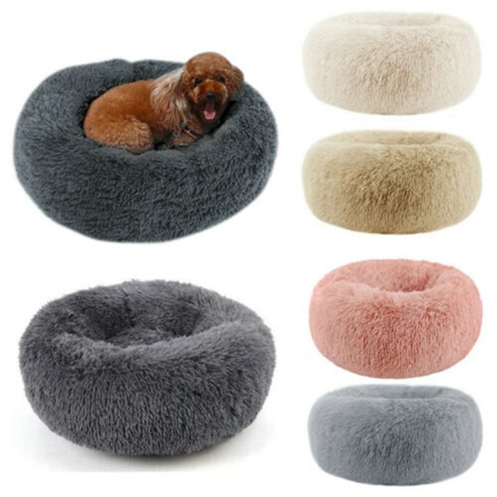 Calming donut pet bed