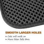 Double layer cat mat bed pads pet product bed trapping pet litter box mat house clean mat for cats waterproof pet cat litter mat