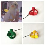 Long cable bird harness leash