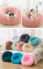 Calming donut pet bed