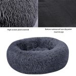 Calming donut pet bed