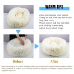 Calming donut pet bed