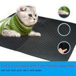 Double layer cat mat bed pads pet product bed trapping pet litter box mat house clean mat for cats waterproof pet cat litter mat