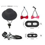 Lizard traction rope hat bow tie soft leather