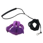 Long cable bird harness leash