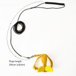 Long cable bird harness leash