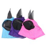 Horse masks anti-flyworms and anti mosquito breathable stretchy knitted mesh riding equestrian equipment