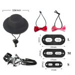 Lizard traction rope hat bow tie soft leather