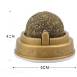 Natural catnip cat wall stick-on ball toy treats healthy natural removes hair balls to promote digestion cat grass snack pet