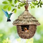 Charming decorative hummingbird house