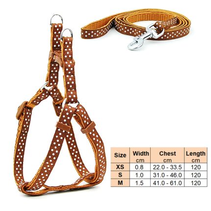 Small dog leash harness