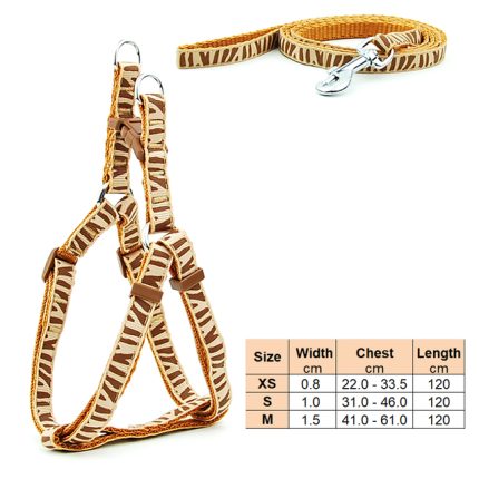 Small dog leash harness