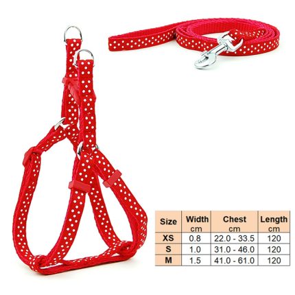 Small dog leash harness