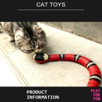 Moving snake cat toy.