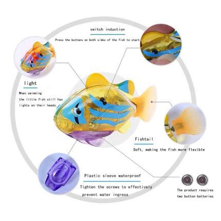 Cat interactive electric fish toy water cat toy for indoor play swimming robot fish toy for 1