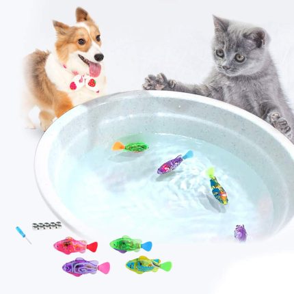 Cat interactive electric fish toy water cat toy for indoor play swimming robot fish toy for