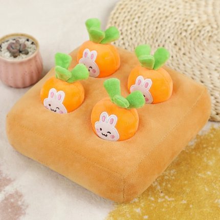 Dog toys snuffle mat for pet plush carrot toy mat innovative plush vegetable field pull radish 2.jpg 640x640 2