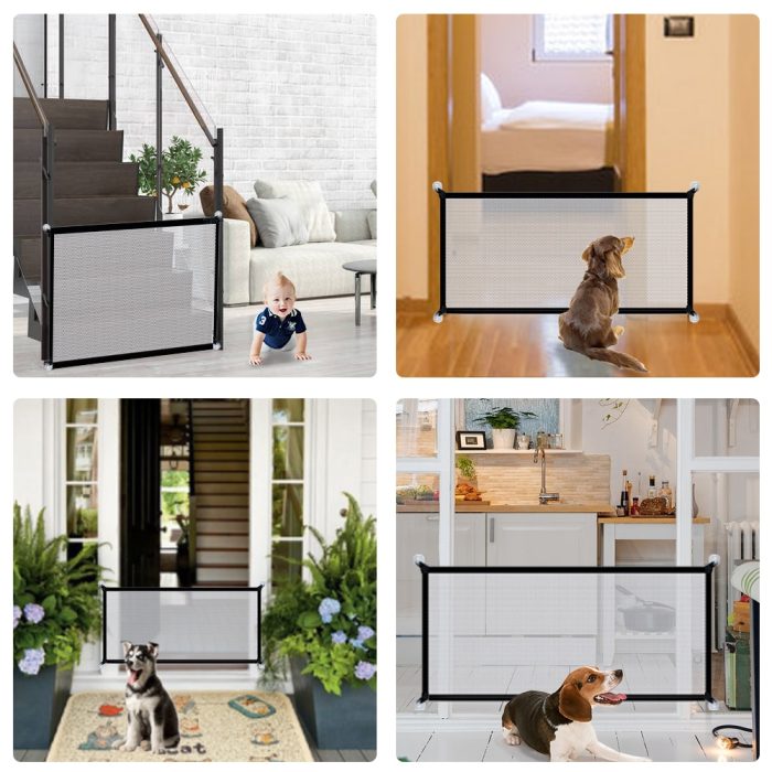 Dog isolation gate net portable folding pet isolation obstacle safety fence perros accessories para mascotas cachorro