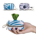 Pet puppy cat pick up poop bag dispenser portable dog poop waste bag holder outdoor pets 1