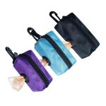 Pet puppy cat pick up poop bag dispenser portable dog poop waste bag holder outdoor pets 5